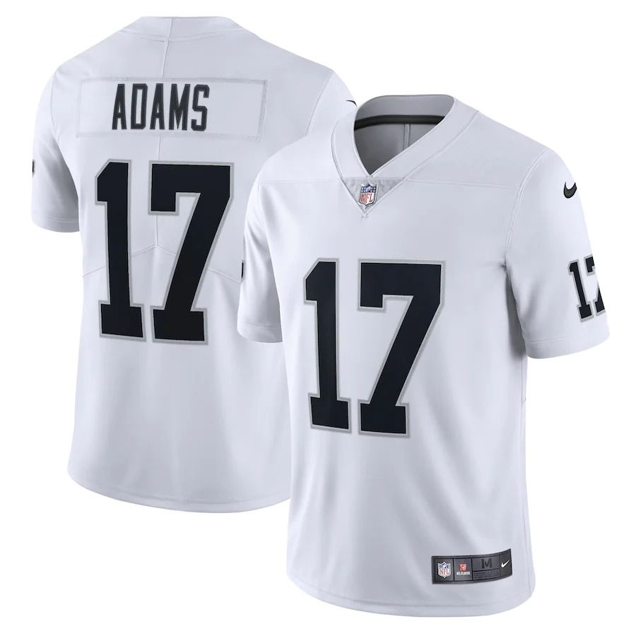 Men Las Vegas Raiders 17 Davante Adams Nike White Limited NFL Jersey